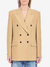 GUCCI 40 wool and silk double-breasted jacket