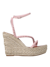 CHRISTIAN LOUBOUTIN Mafaldina Pink Espadrille Wedges