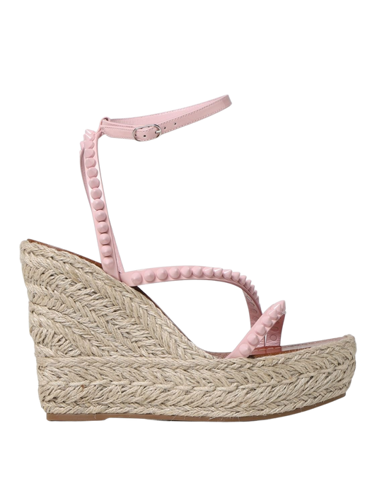 CHRISTIAN LOUBOUTIN Mafaldina Pink Espadrille Wedges