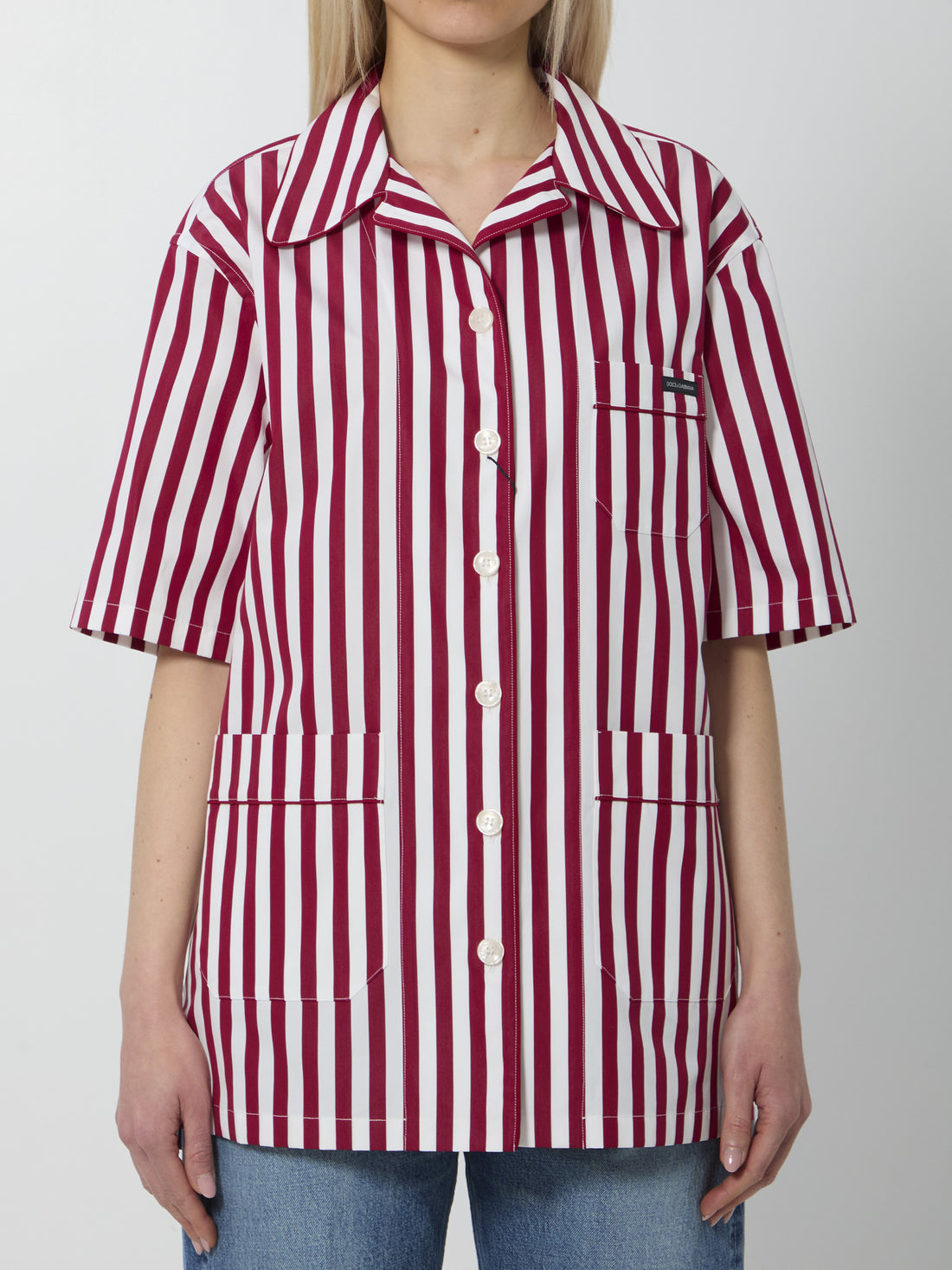 DOLCE&amp;GABBANA 38 striped poplin shirt