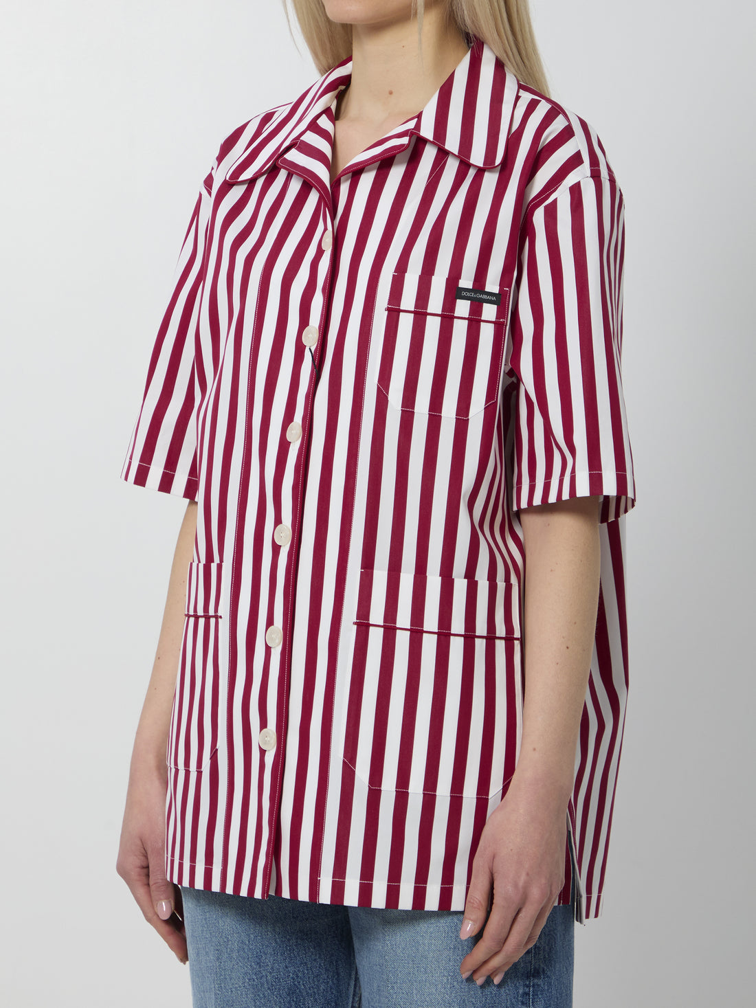 DOLCE&amp;GABBANA 38 striped poplin shirt