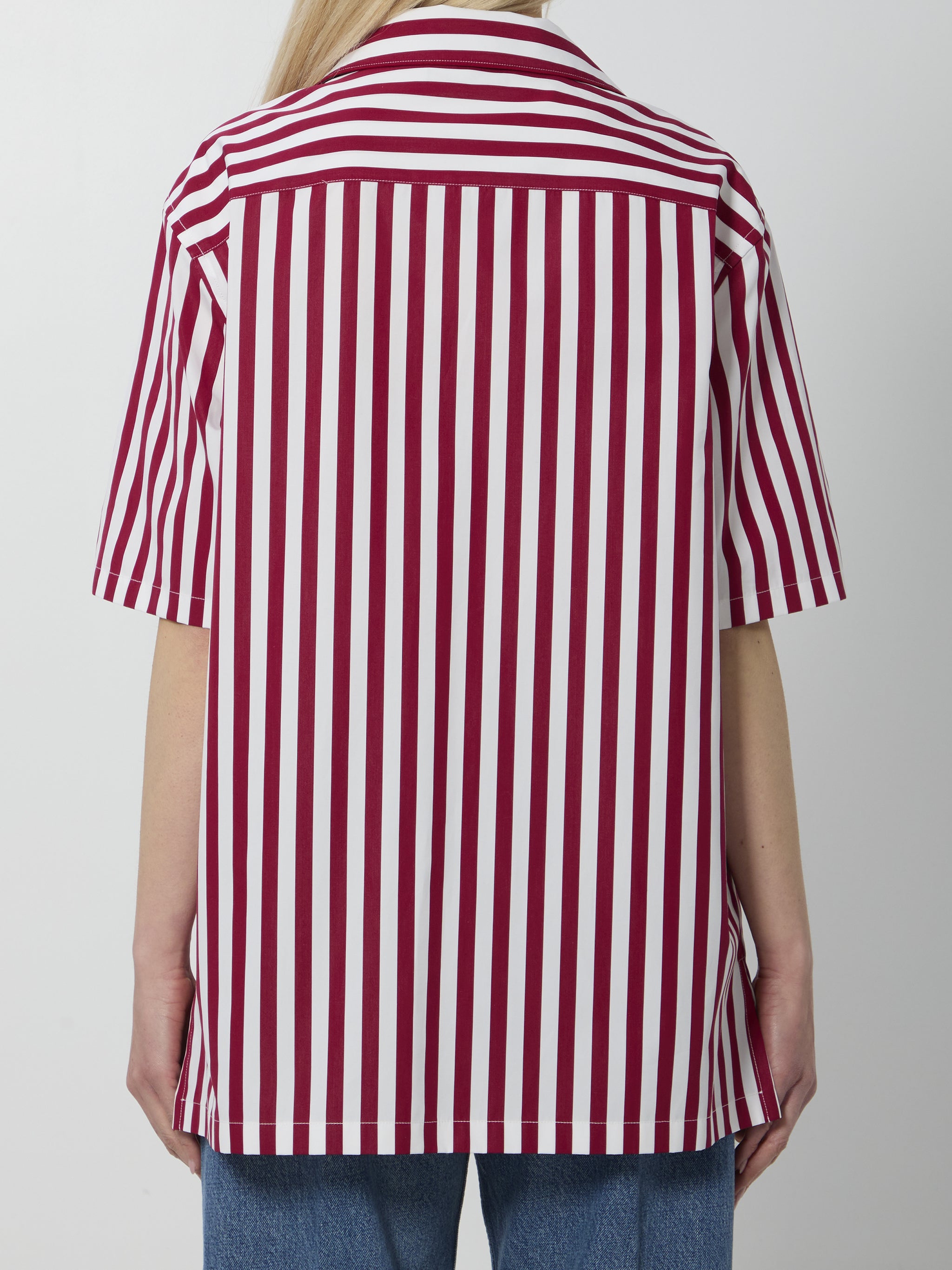 striped poplin shirt