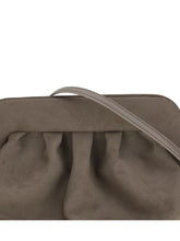 THEMOIRÈ OS bios suede clutch bag