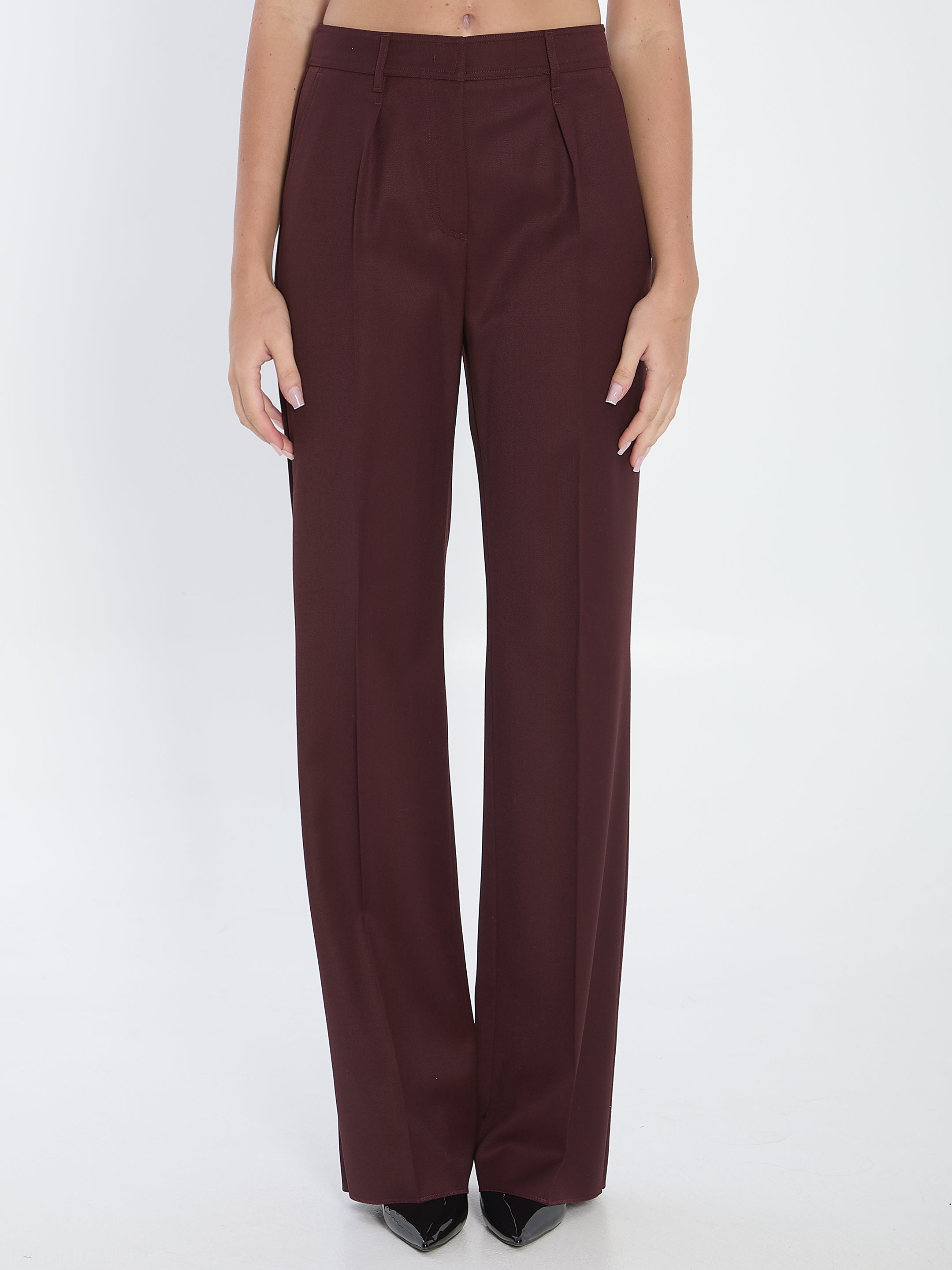 MAX MARA 42 cannes trousers in virgin wool