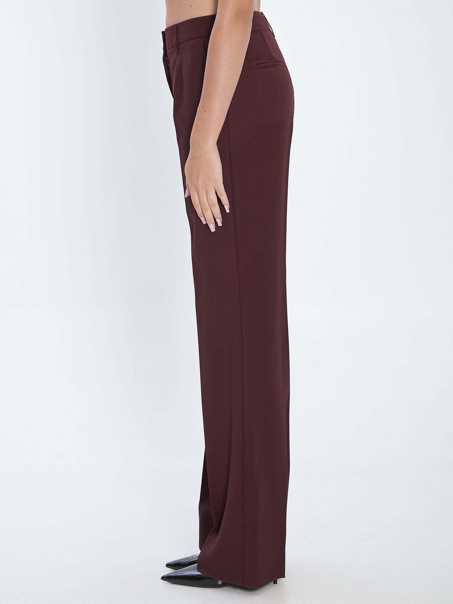 MAX MARA 42 cannes trousers in virgin wool