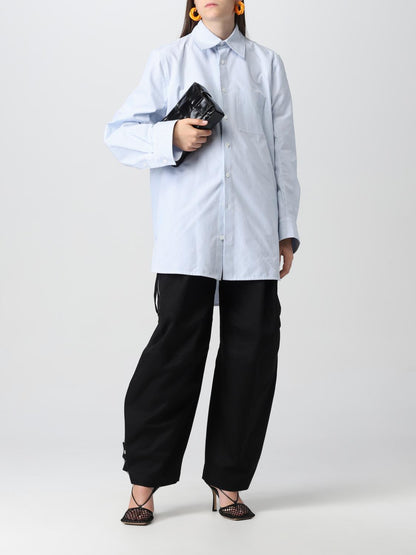 BOTTEGA VENETA OS twist woven leather earrings