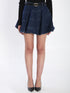 SELF PORTRAIT 10 flared denim mini skirt 