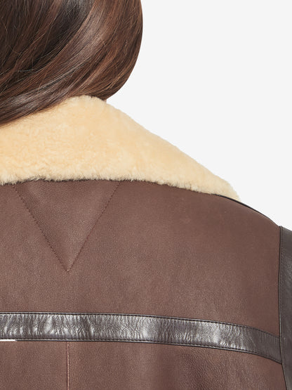 BOTTEGA VENETA 40 shearling long vest