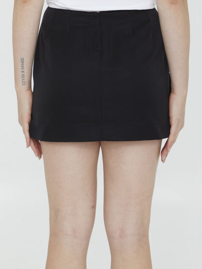 DOLCE&amp;GABBANA 42 ottoman miniskirt with flowers