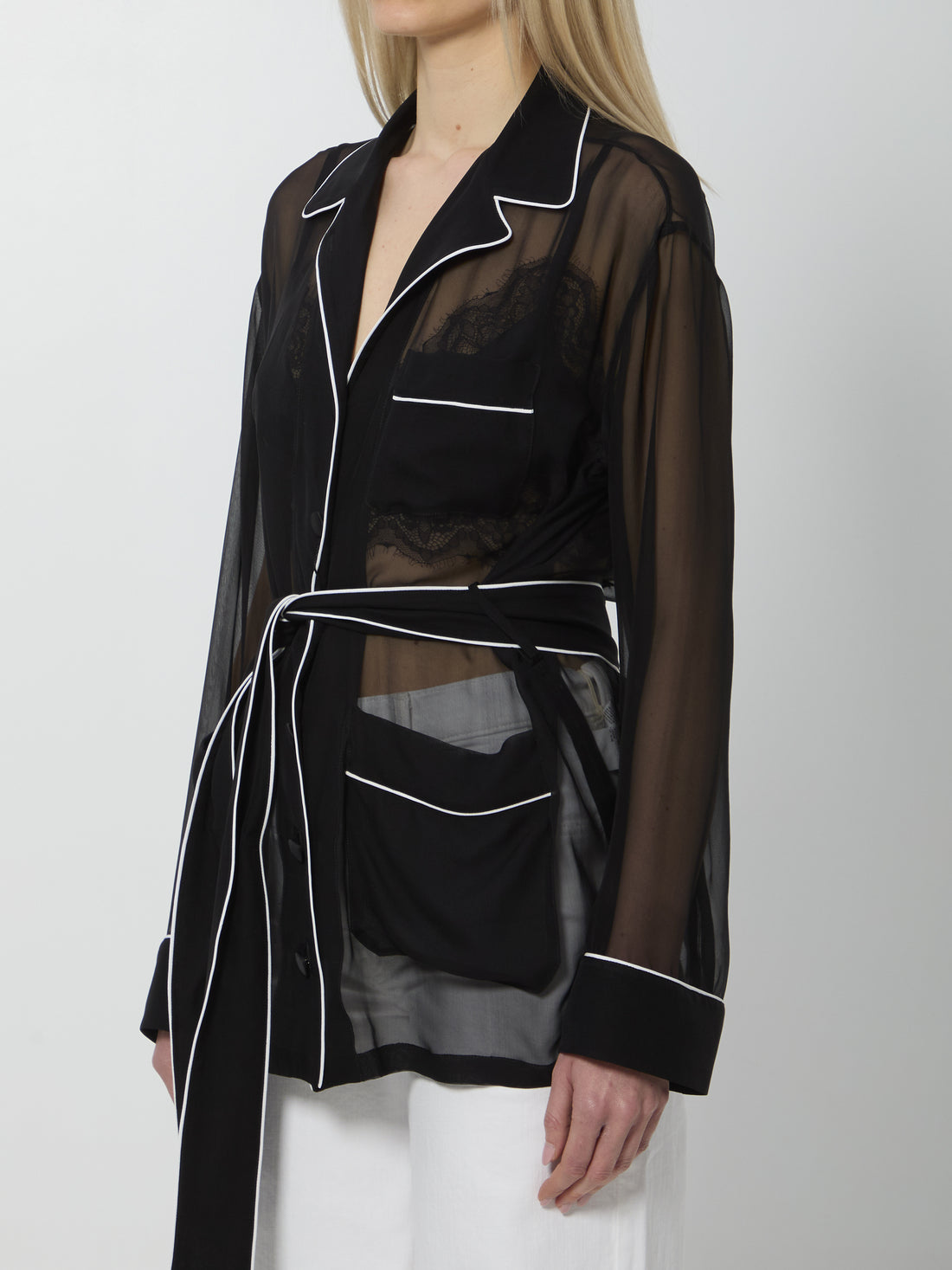 DOLCE&amp;GABBANA 40 vanity chiffon shirt