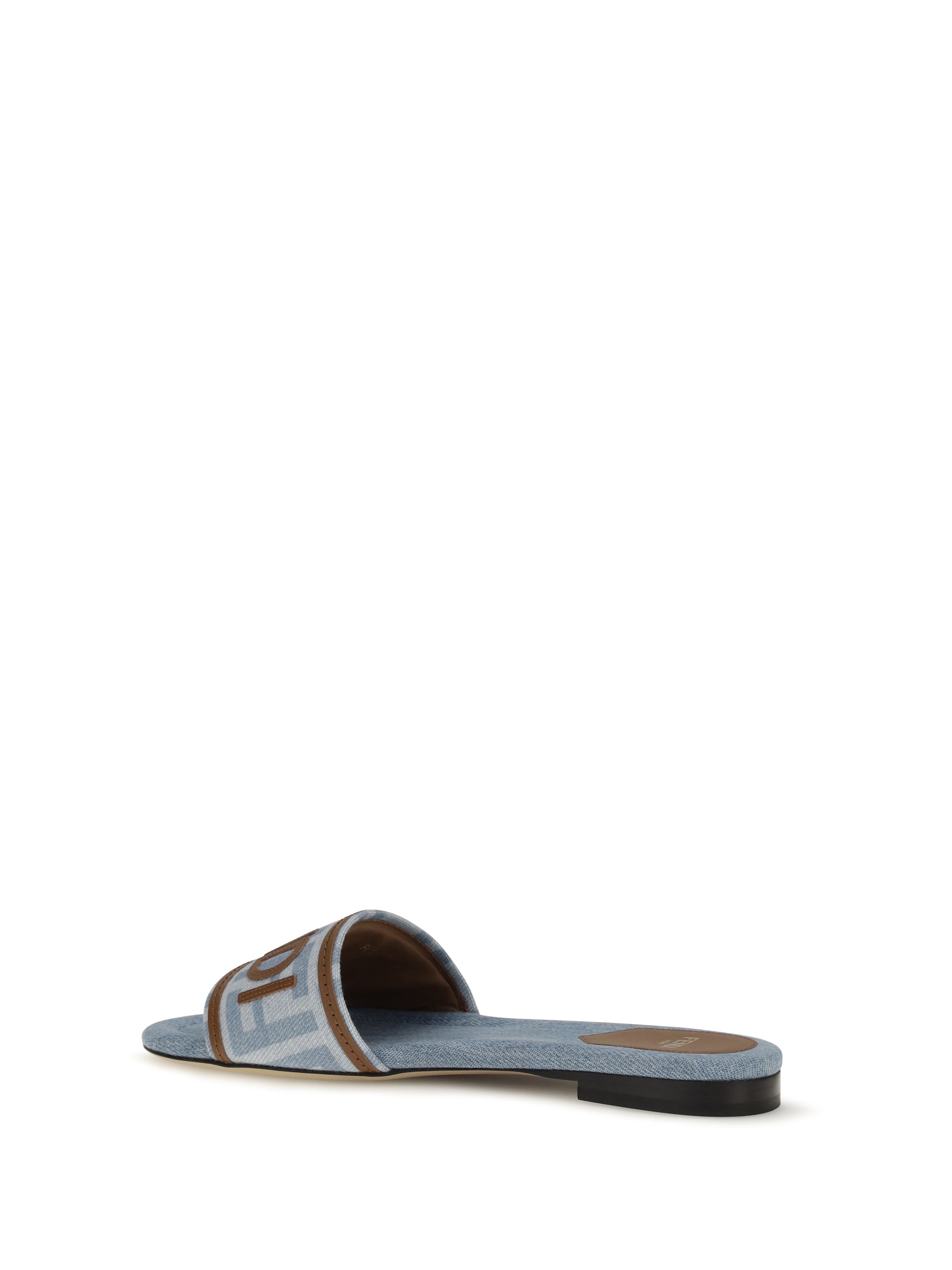 ff denim sandals