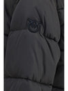 godetia padded down jacket with faux fur