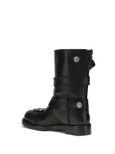DOLCE & GABBANA 36 buckled leather boots