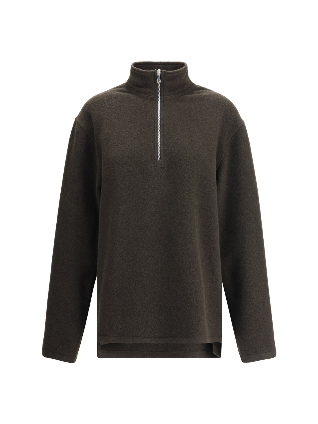 RIER S suede wool pile athletic jacket