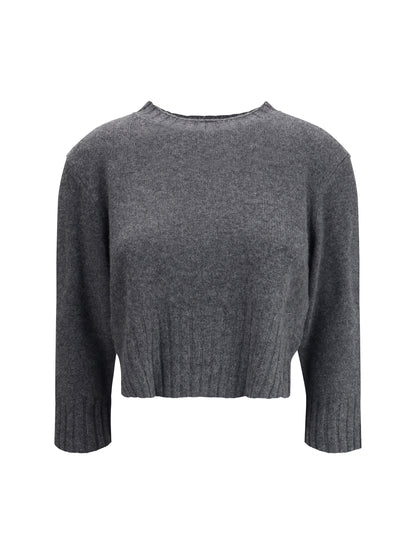 LOULOU DE SAISON M cashmere crop sweater