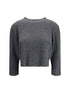 LOULOU DE SAISON M cashmere crop sweater
