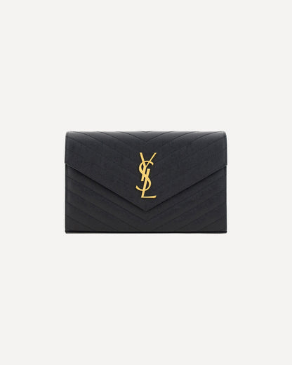 Saint Laurent Logoed Shoulder Bag Black