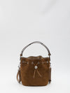 t monogram suede bucket bag