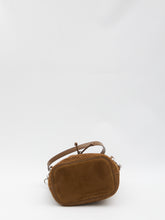 TORY BURCH OS t monogram suede bucket bag