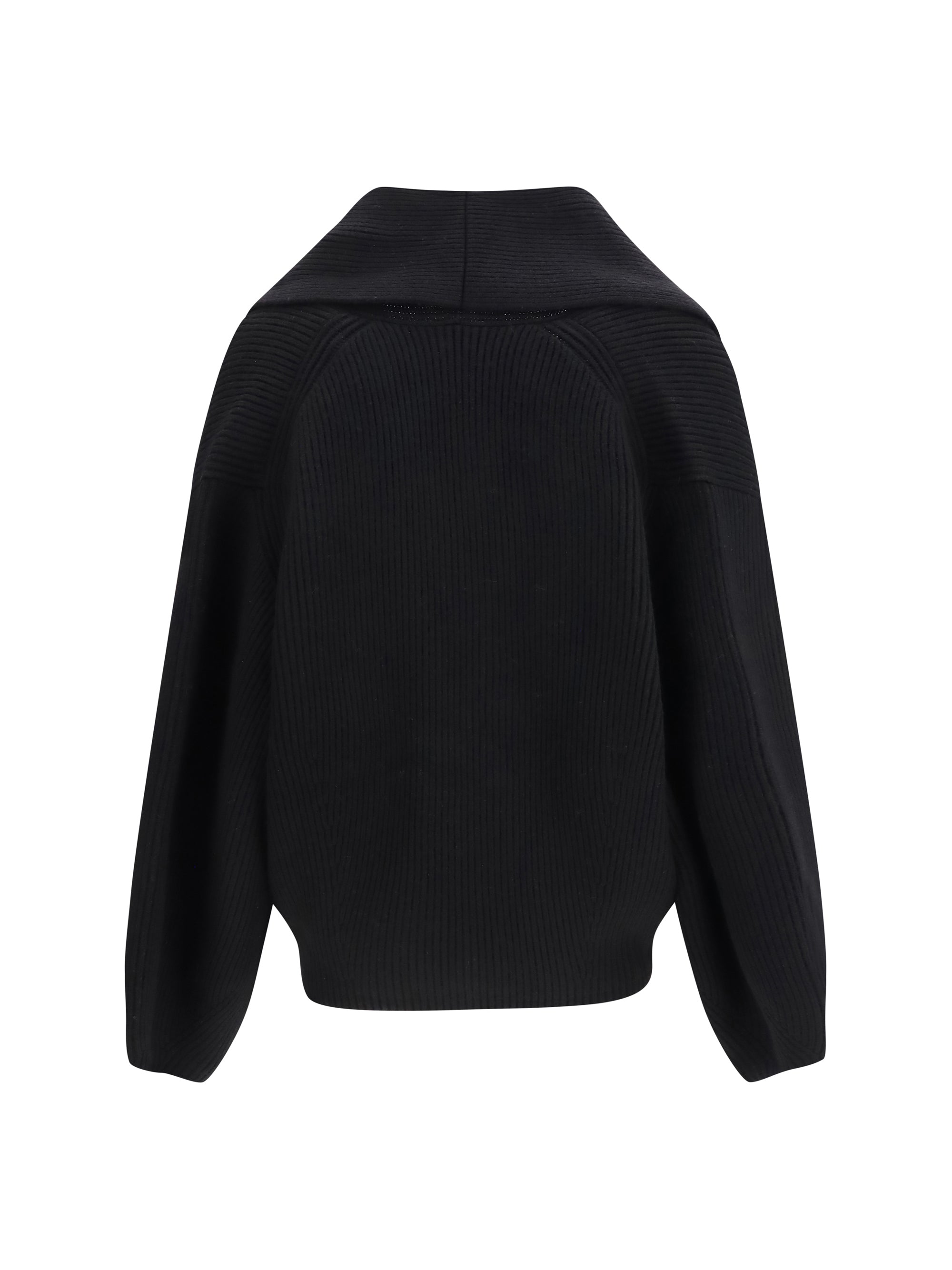 shawl-lapel cardigan