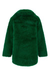 the farm rio faux fur coat defines new volumes through an oversized silhouette a