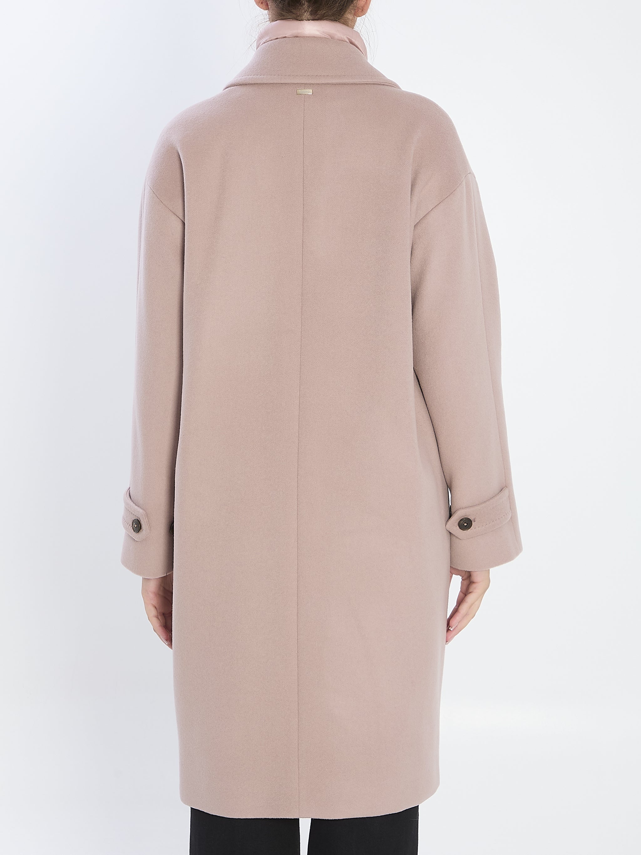 ultralight wool and nylon coat