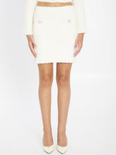 SELF PORTRAIT M knit mini skirt