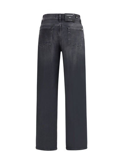 7FOR 24 stovepipe straight jeans