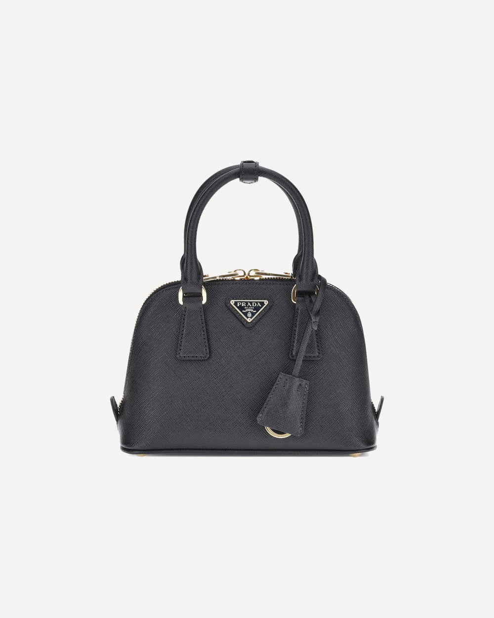 Prada Logoed Handbag Black
