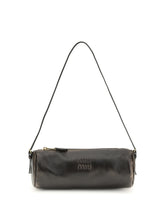 MIU MIU OS pouch crafted in aged-effect nappa leather 