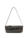 pouch crafted in aged-effect nappa leather