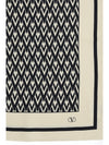 silk foulard with all-over monogram print