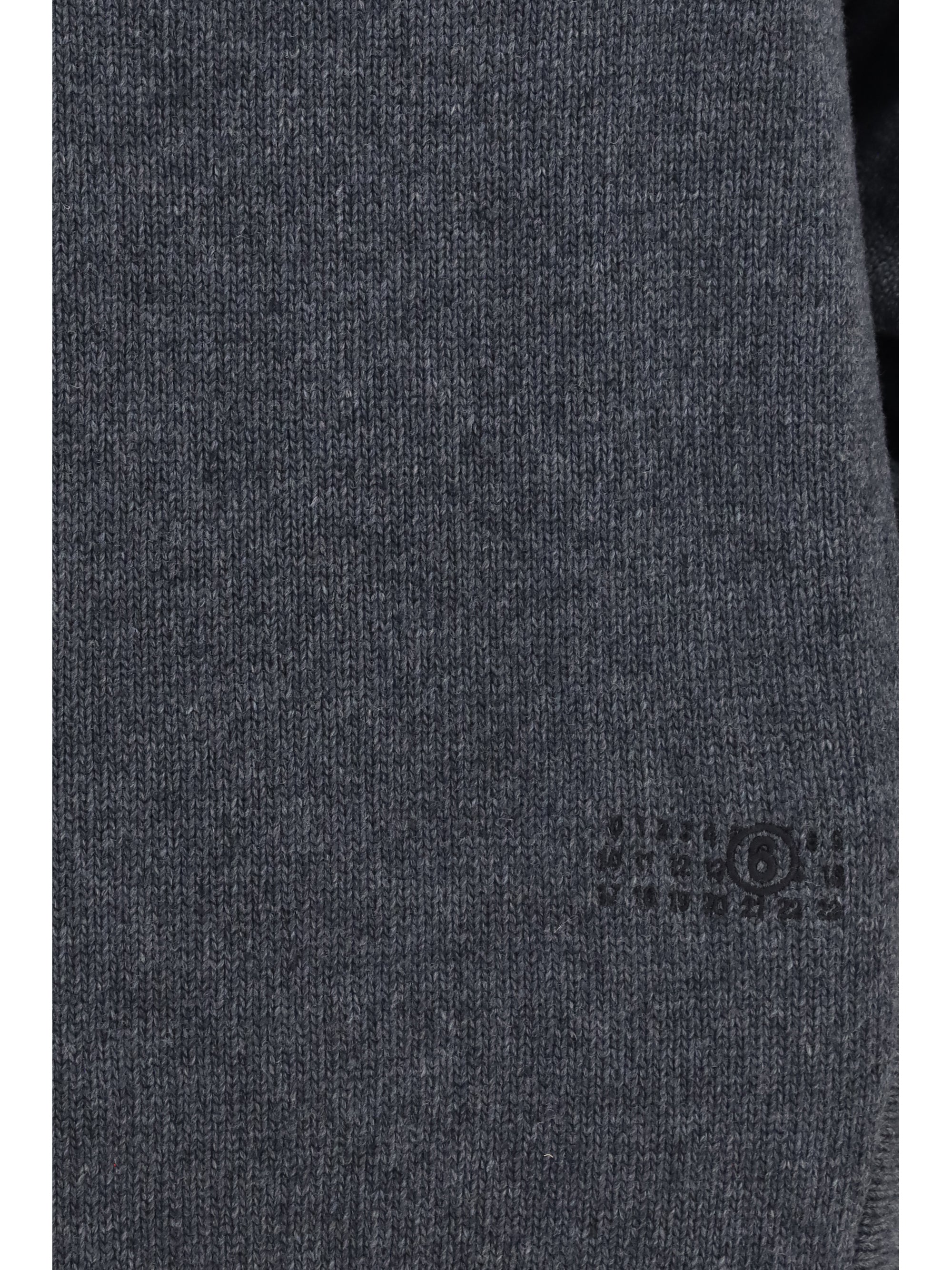 wool-blend mini dress with wide sleeves