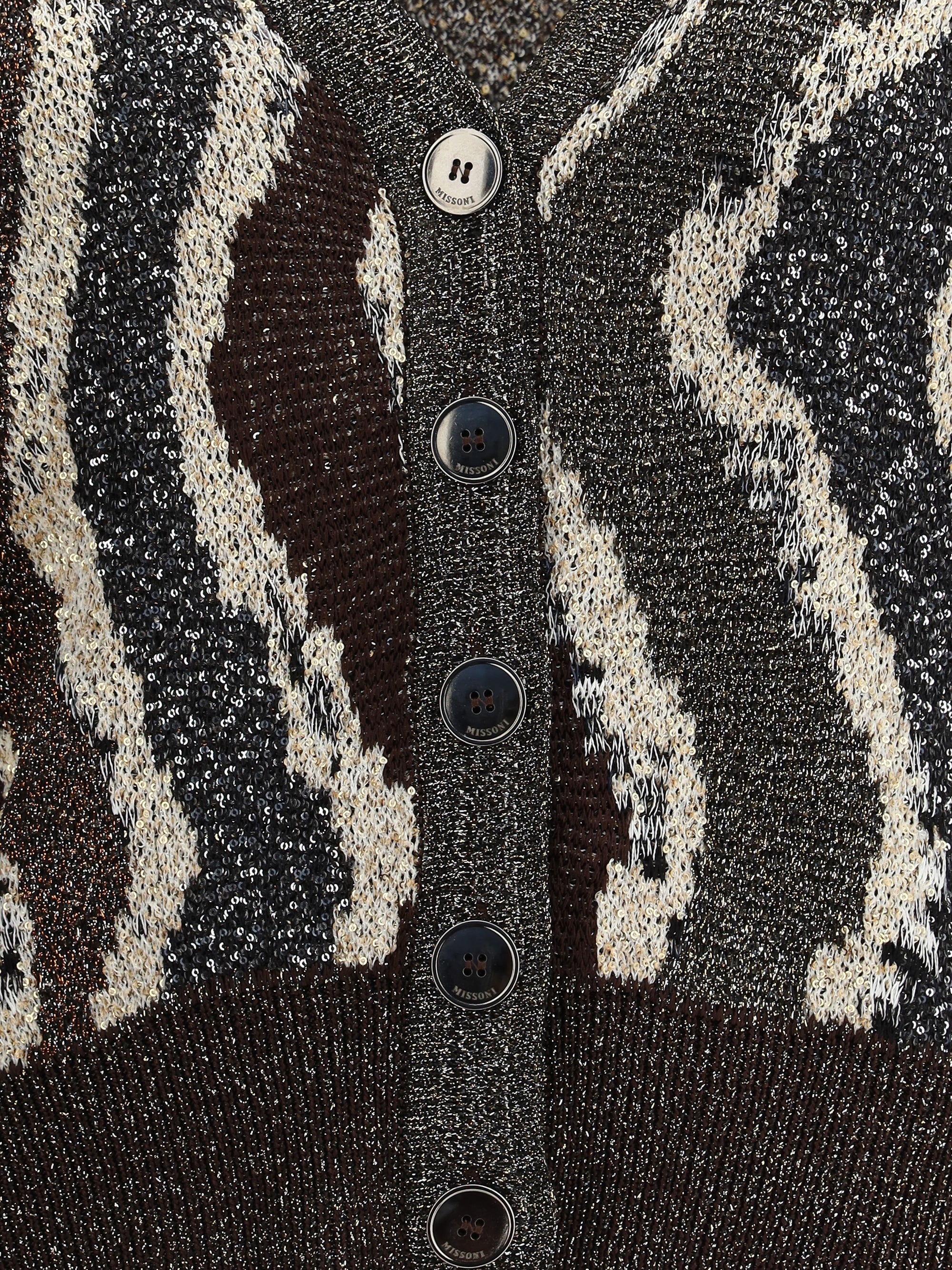 MISSONI 40 wave pattern boxy cardigan