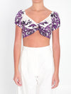 top with maiolica print