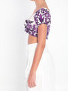 top with maiolica print