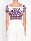 top with maiolica print