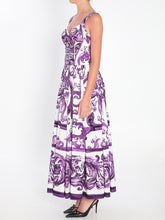 DOLCE&GABBANA 40 long dress with maiolica print