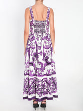 DOLCE&GABBANA 40 long dress with maiolica print