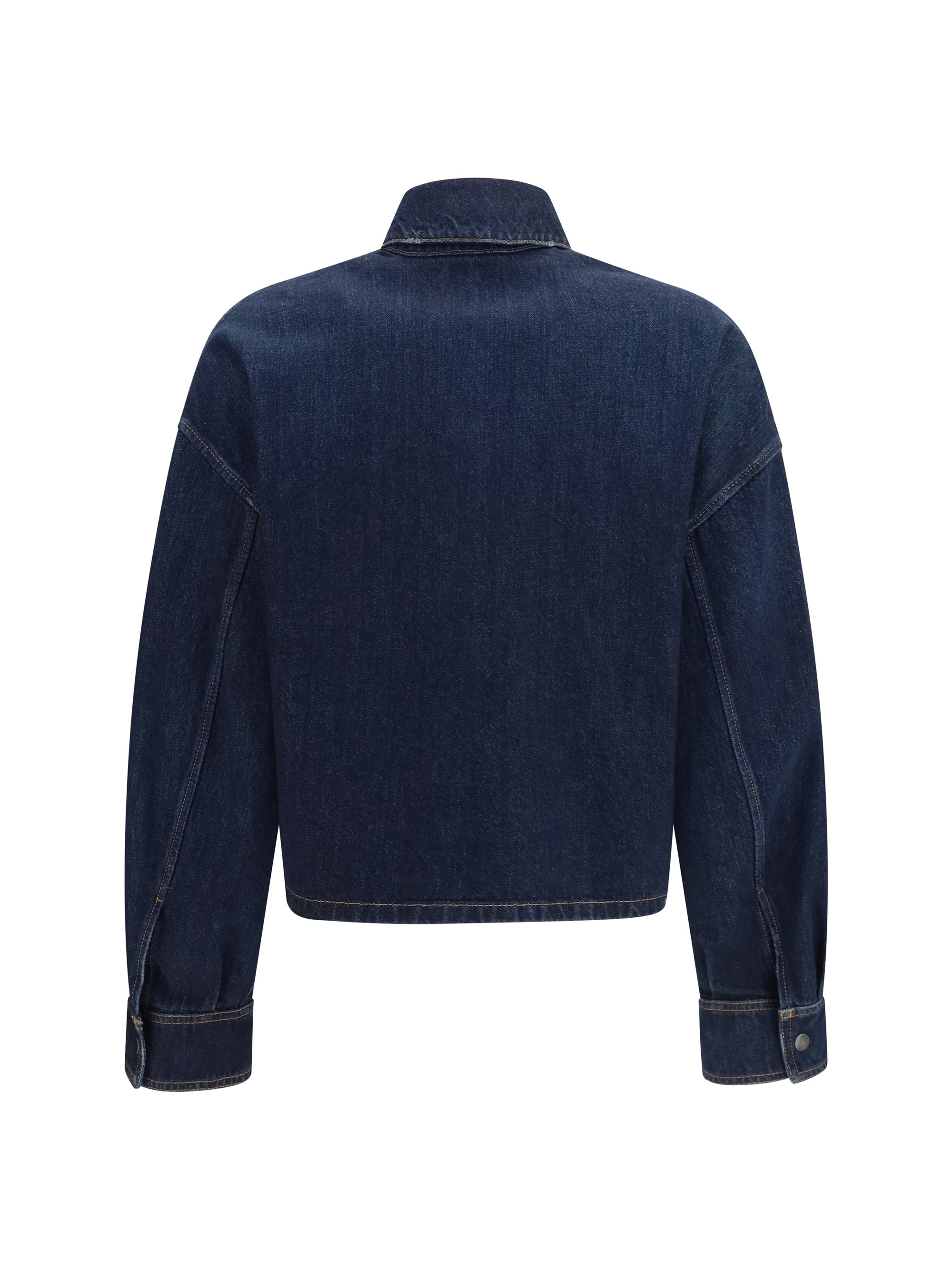 denim shirt with logo
