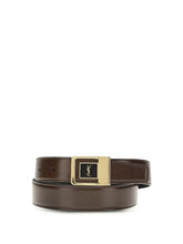 SAINT LAURENT 75 la 66 belt in smooth leather 