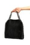 stella mccartney falabella mini handbag in eco shaggy deer leather