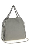 falabella iconic shaggy deer leather mini fold over handbag