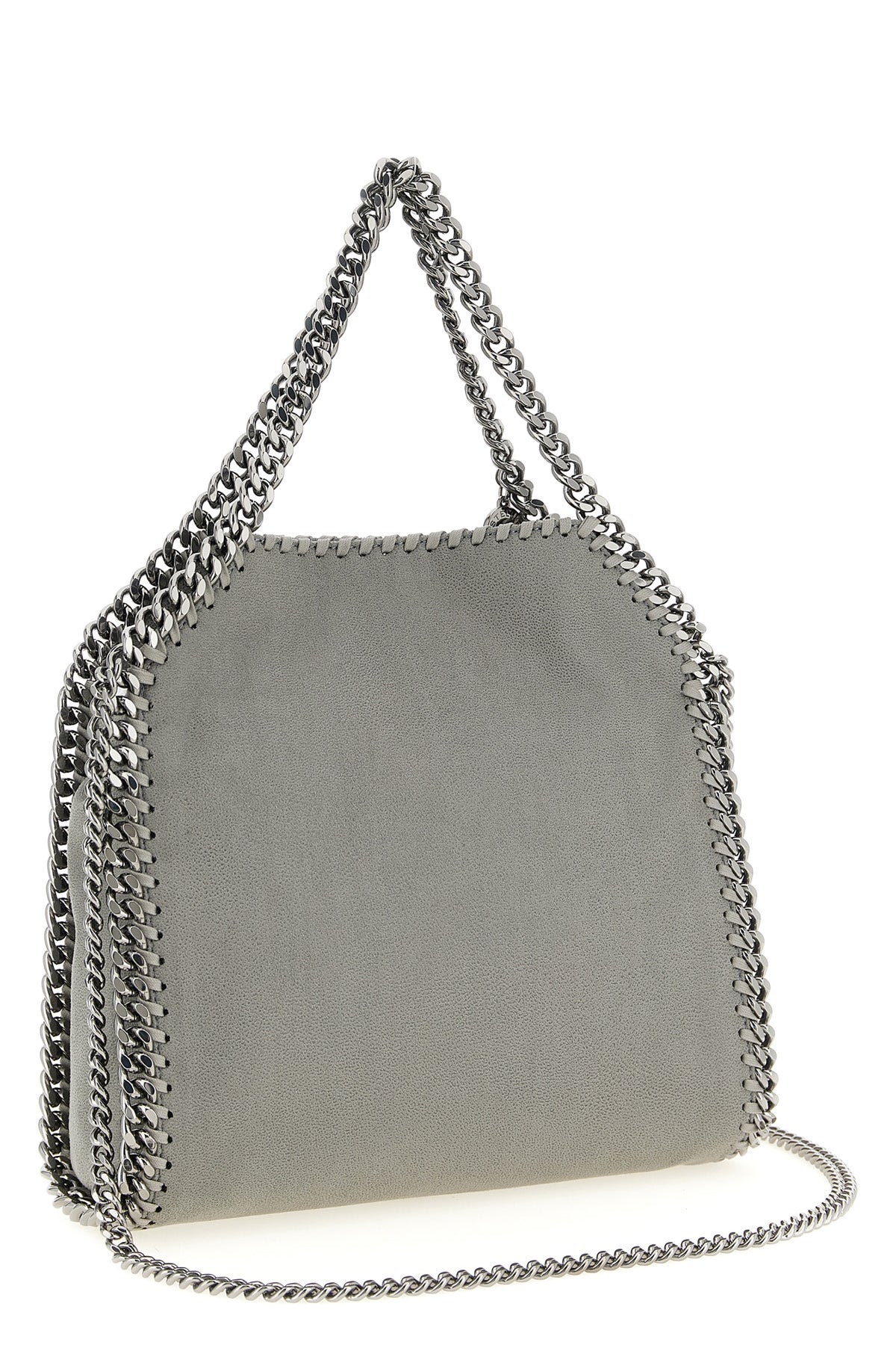falabella iconic shaggy deer leather mini fold over handbag