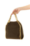 falabella mini crossbody bag in suede effect fabric