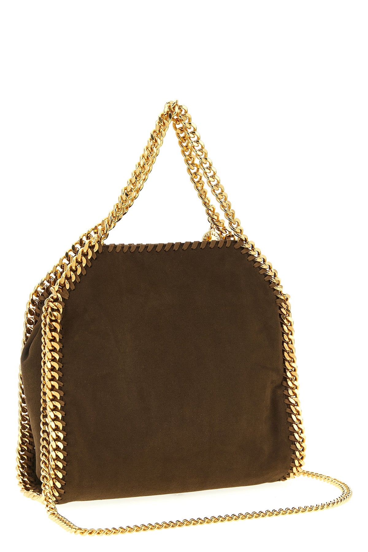 falabella mini crossbody bag in suede effect fabric