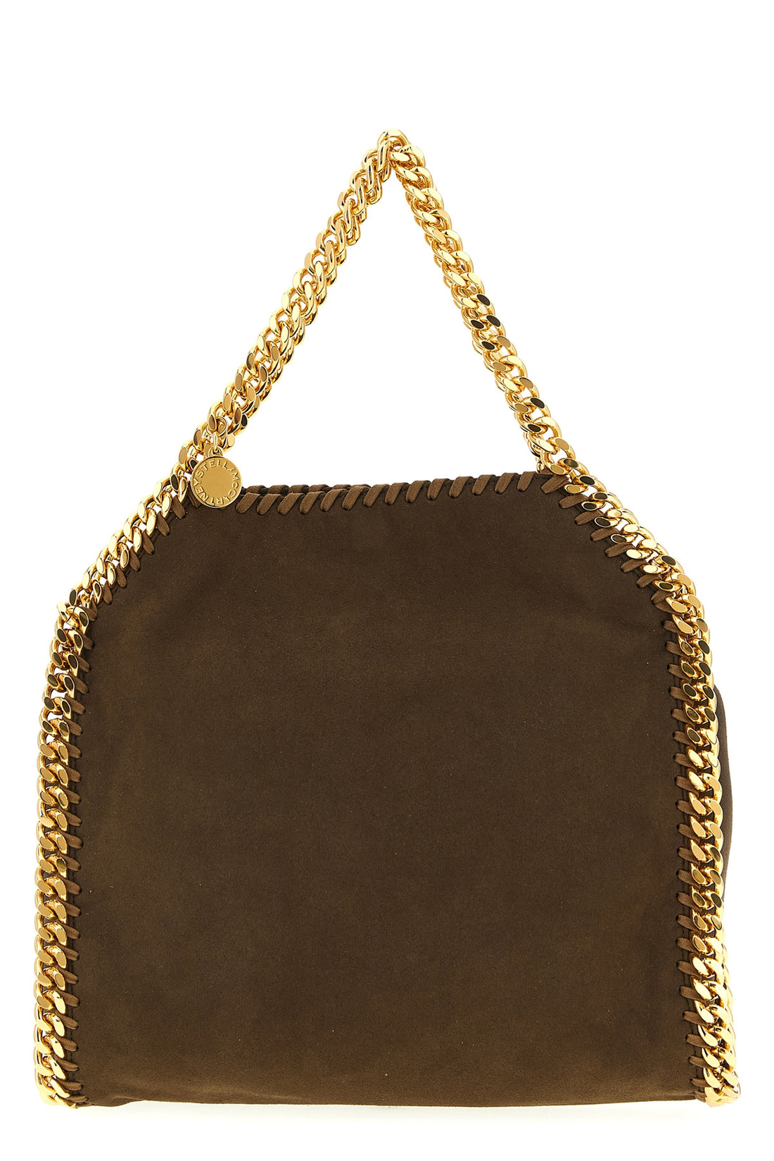 STELLA MCCARTNEY OS falabella mini crossbody bag in suede effect fabric