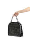 mini falabella handbag in leather-effect fabric