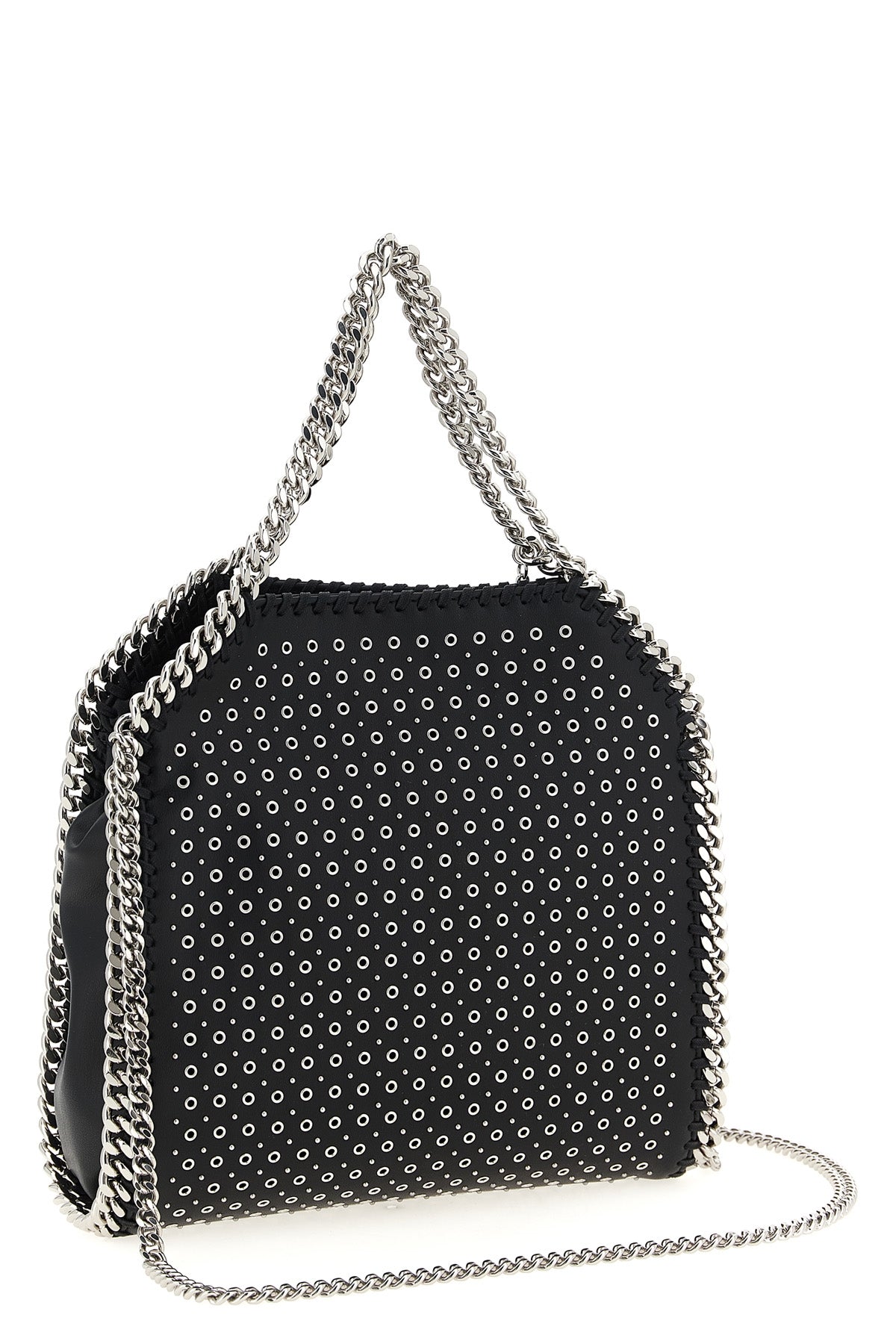 mini falabella handbag in leather-effect fabric