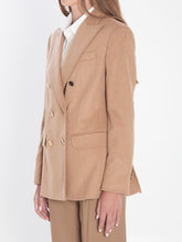 MAX MARA 40 double-breasted blazer in camel 